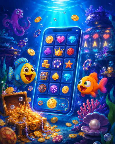 ReefSpins mobile casino on phone preview